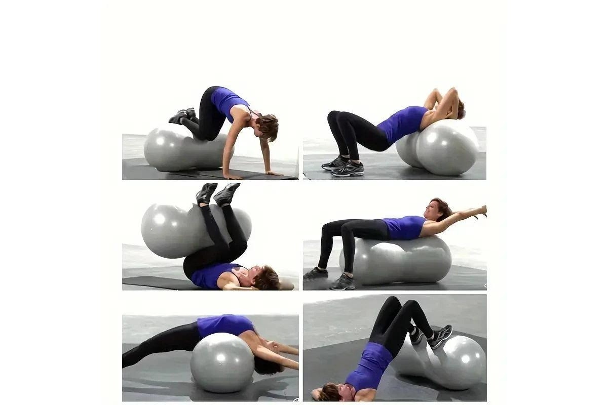 Morgan 90x45cm Peanut Pilates & Yoga Ball
