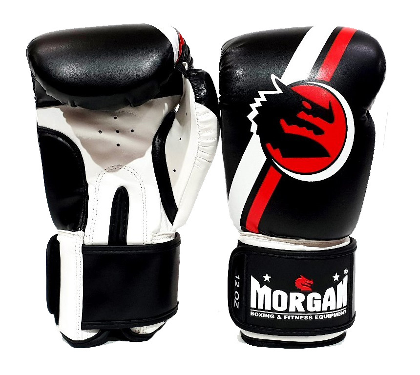 10 to 16 oz Morgan Sports V2 Professional Leather Boxing Gloves 