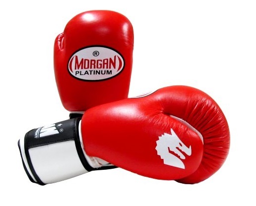 10-16oz Morgan Sports V2 Platinum Leather Boxing Gloves MMA Muay Thai 