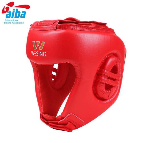 WESING AIBA APPROVED LEATHER  HEAD GUARD