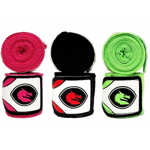 MORGAN MEXICO ELASTIC SHORT BOXING HAND WRAPS - 108inch - 2.75m long (PAIR)