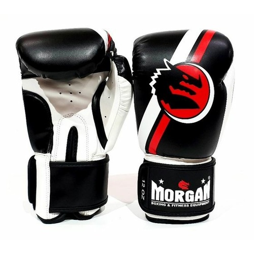MORGAN CLASSIC BOXING GLOVES  [Black/White 12oz]