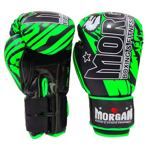 8-16Oz MORGAN V2 Classic Boxing Gloves BLACK/RED Muay Thai Kick Boxing MMA 