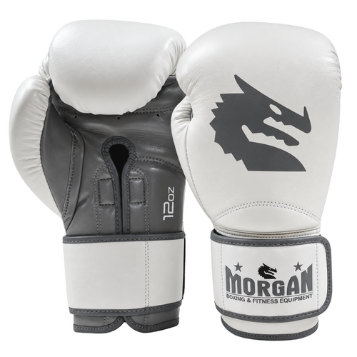 MORGAN WHITE KNIGHT BOXNG GLOVES (10-12-14-16oz)