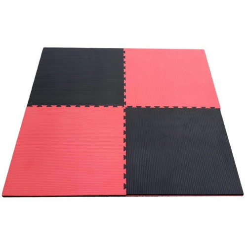 MORGAN 2cm TATAMI JIGSAW INTERLOCKING FLOOR MATS[Red/Black]