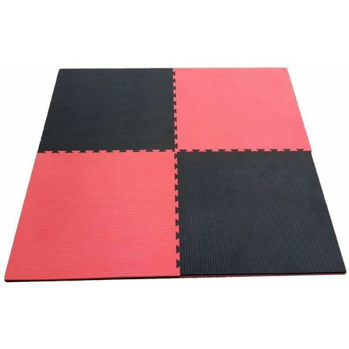 MORGAN 3cm TATAMI JIGSAW INTERLOCKING FLOOR MATS[Red/Black]