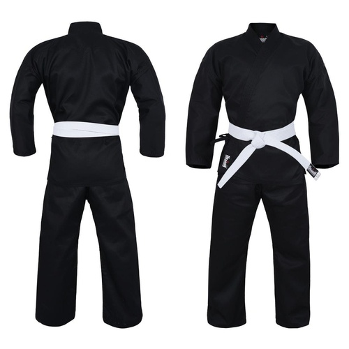 DRAGON KARATE UNIFORM (BLACK) - 8oz