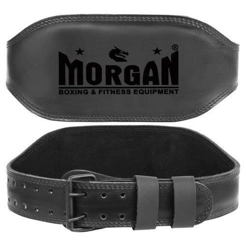 MORGAN B2 BOMBER 15cm WIDE LEATHER WEIGHT LIFTING BELT