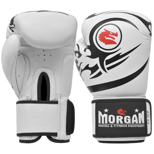 MORGAN ELITE BOXING & MUAY THAI LEATHER GLOVES (8-12-16oz)