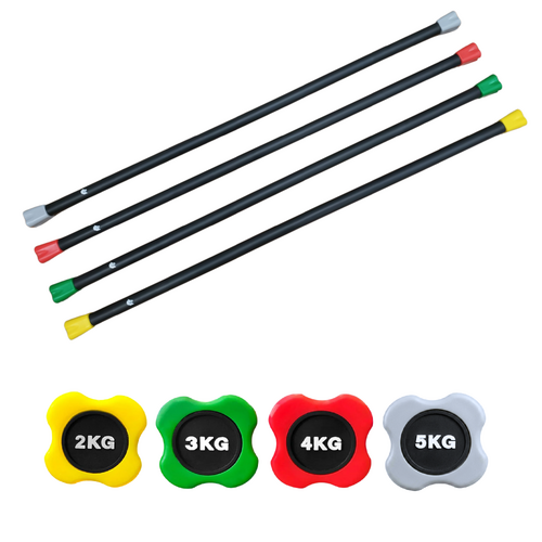 Morgan Padded Weighted Fitness Bars | 2-3-4-5kg