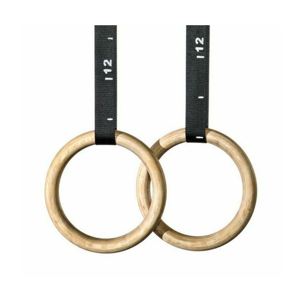 MORGAN COMPETITION GRADE GYMNASTIC/GYM WOODEN RINGS 