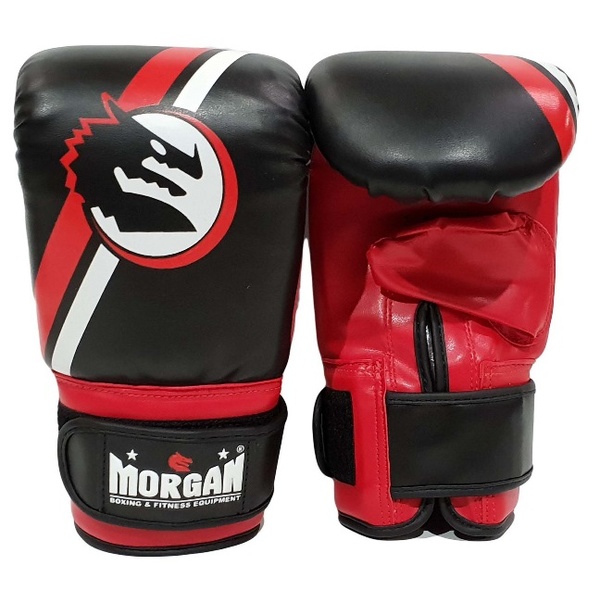 MORGAN V2 Classic Boxing Gloves BLACK/RED 8-16Oz Muay Thai Kick Boxing MMA 