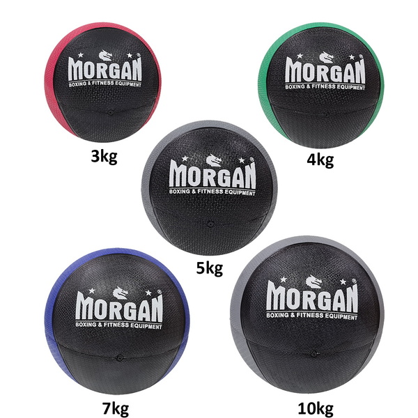 MORGAN COMMERCIAL GRADE RUBBER MEDICINE BALL (3kg-10kg)