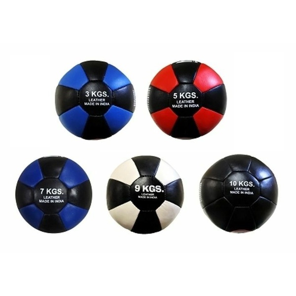 MORGAN LEATHER MEDICINE BALL (3-5-7-9-10kg)
