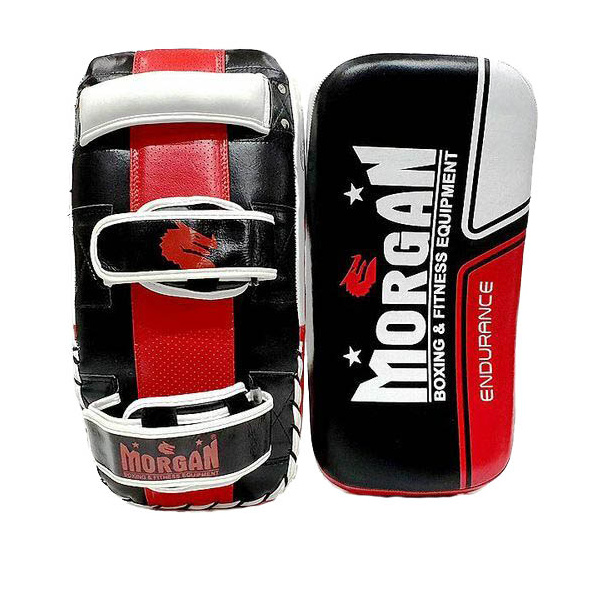 MORGAN ENDURANCE GEL LEATHER CURVED THAI PADS (PAIR)