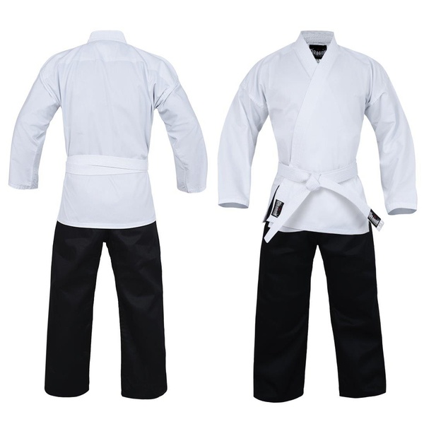 DRAGON KARATE SALT & PEPPER UNIFORM  (8oz)