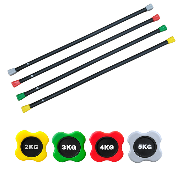 Morgan Padded Weighted Fitness Bars | 2-3-4-5kg