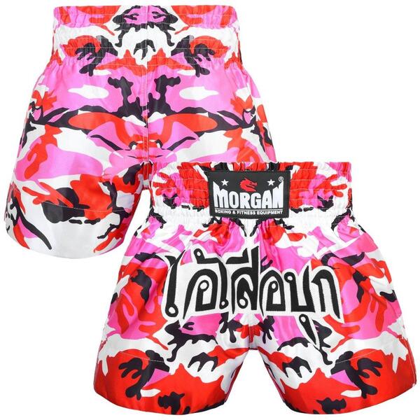 MORGAN MUAY THAI PINK DIABLA CAMO SHORTS