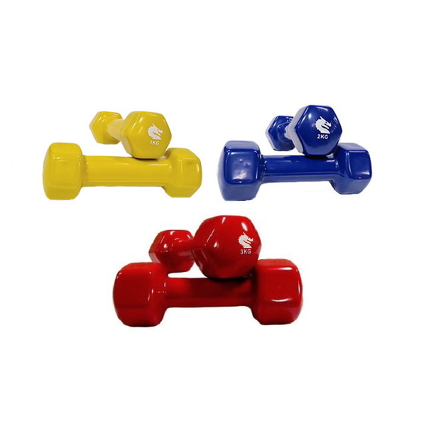 MORGAN VINYL DUMBBELLS - PAIR (1kg-2kg-3kg) 