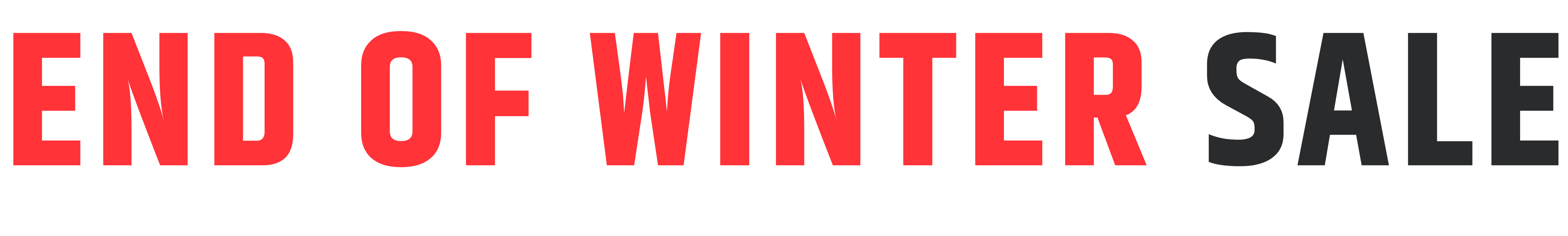 End of Winter Sale